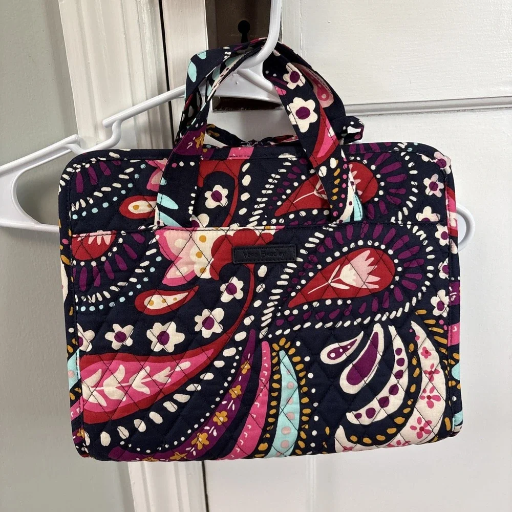 Vera Bradley Painted Paisley‎ Hanging Organizer Travel Toiletry Cosmetic Bag